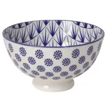 Now Designs Stamped Bowl 4" Blue Dots