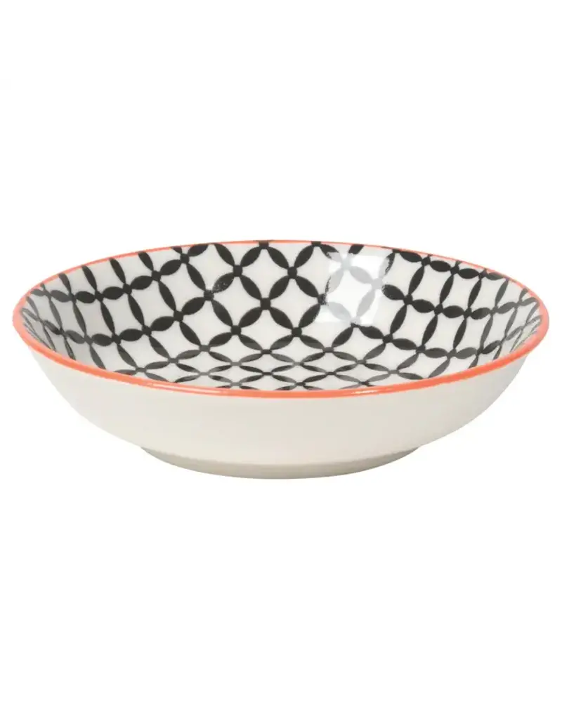 Now Designs Stamped Dipper Bowl Black Lattice, 3.75"*