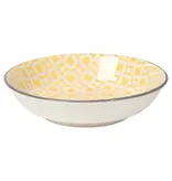 Now Designs Stamped Dipper Bowl Yellow Diamonds, 3.75"*