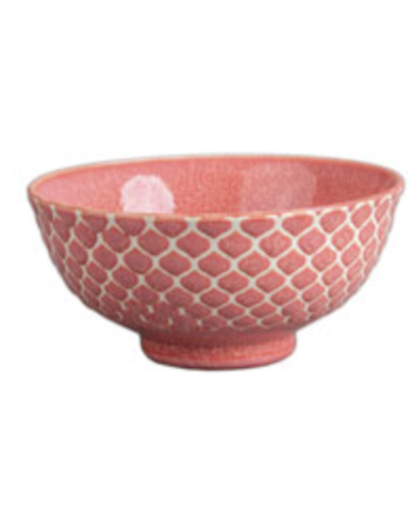 BIA Cordon Bleu Arabella Natural Stamp Bowl, 4.75" PINK