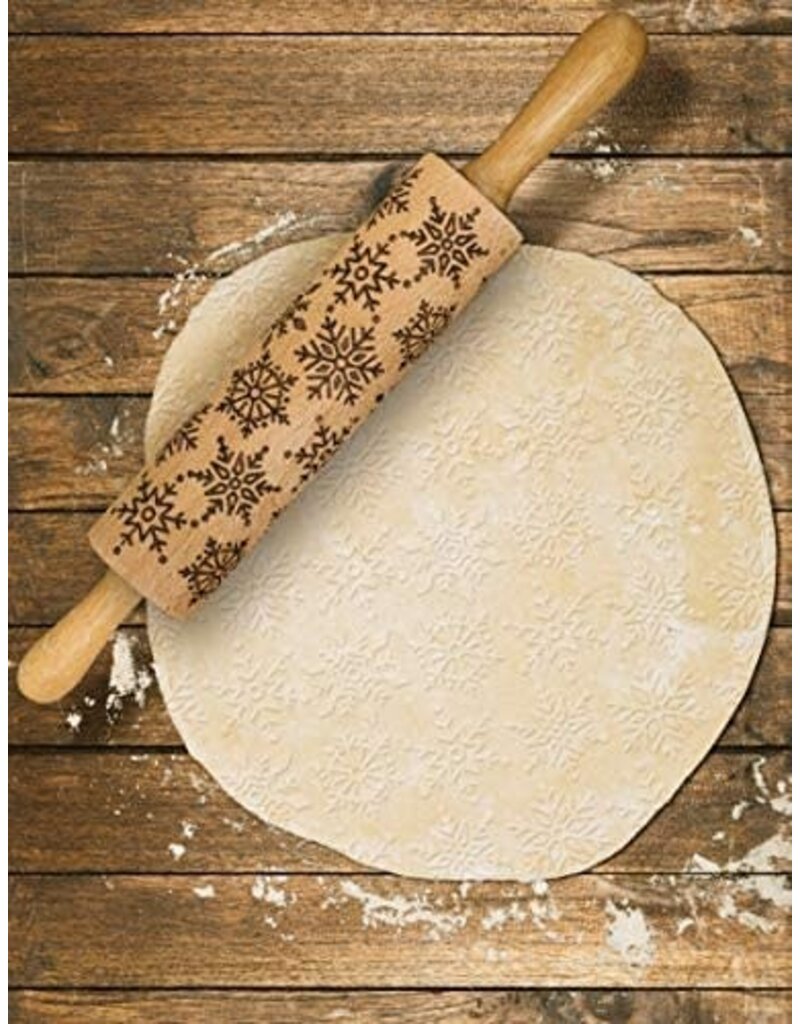 Harold Imports Holiday Mrs Anderson's Snowflake Rolling Pin