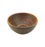 Island Bamboo/Wilshire Rainbow Pakkawood Round Pinch Bowl, 3.5"
