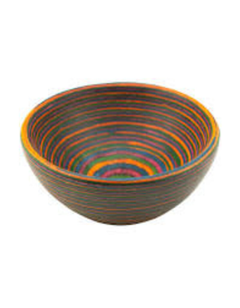 Island Bamboo/Wilshire Rainbow Pakkawood Round Pinch Bowl, 3.5"