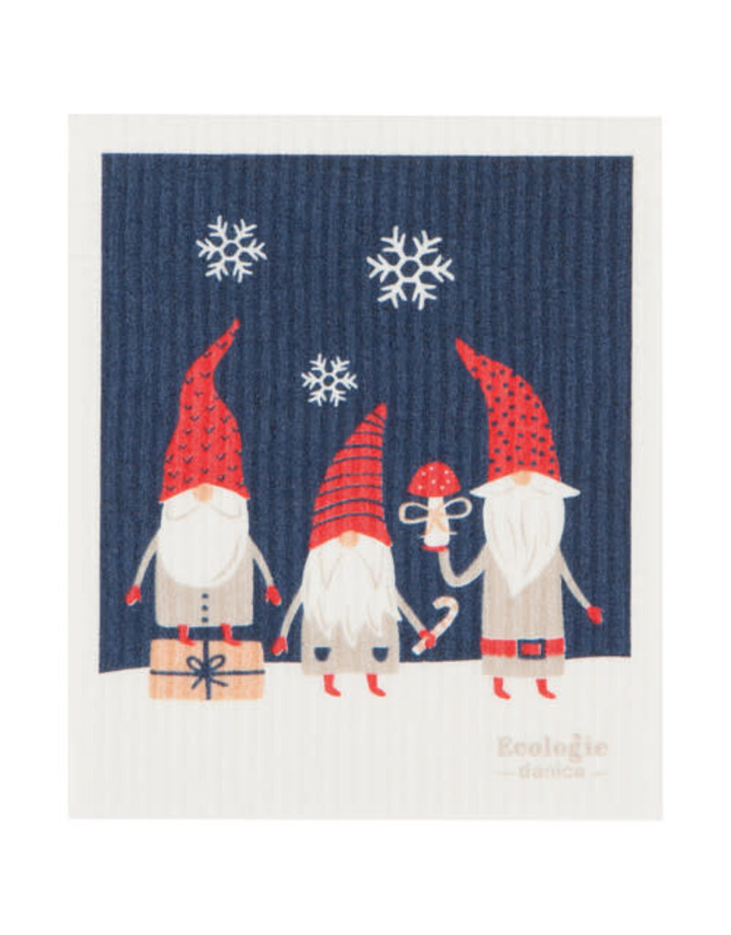 Now Designs Holiday Swedish Dish Cloth Gnomes now