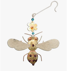 Pilgrim Imports Ornament, Honey Bee, Nickel-Copper-Brass