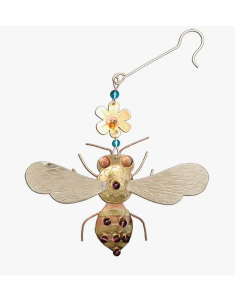 Pilgrim Imports Ornament, Honey Bee, Nickel-Copper-Brass