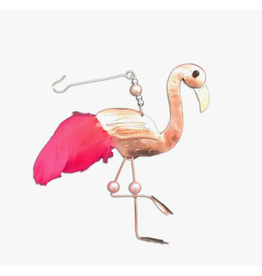 Pilgrim Imports Ornament, Flamingo, Nickel-Copper-Brass