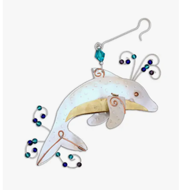 Pilgrim Imports Ornament, Dolphin, Nickel-Copper-Brass