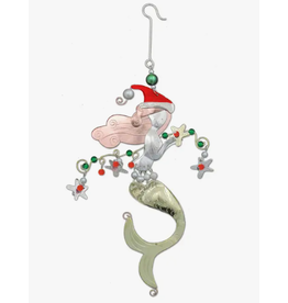 Pilgrim Imports Ornament, Christmas Mermaid, Nickel-Copper-Brass