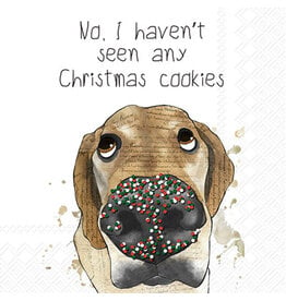 Boston International Holiday Cocktail Napkins, Dog Haven't Seen Any, 20x
