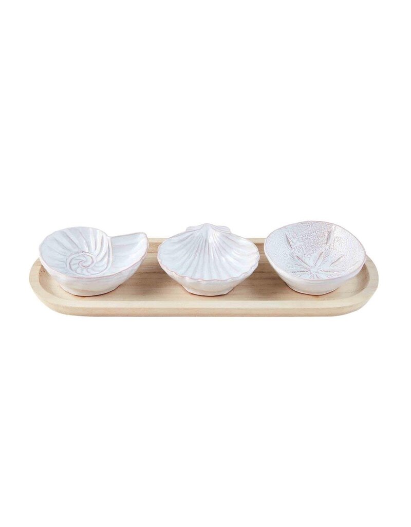 Mudpie Shell 3 Dips and Tray Set