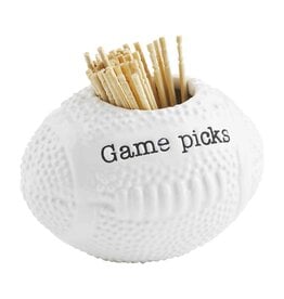 Mudpie Fall Toothpick Holder Set,  Football