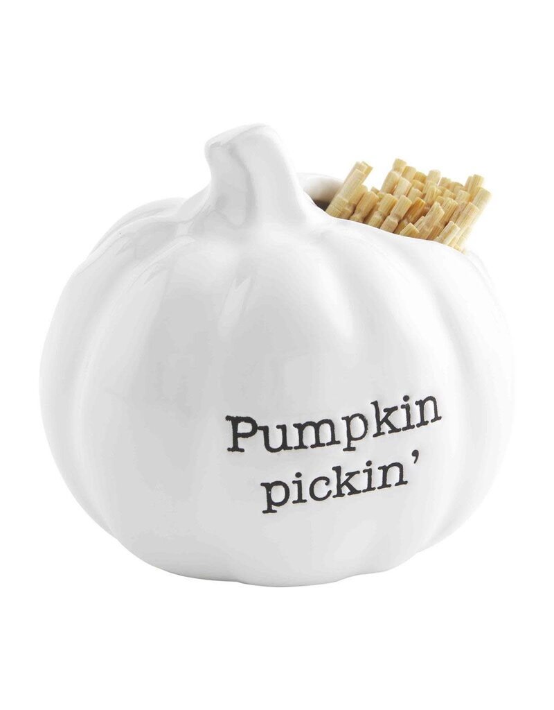 Mudpie Fall Toothpick Holder Set,  Pumpkin Pickin'