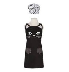 Now Designs Apron, Black Cat Daydreams CHILD, with Hat