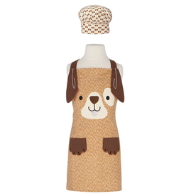 Now Designs Apron, Brown Dog Daydreams CHILD, with Hat