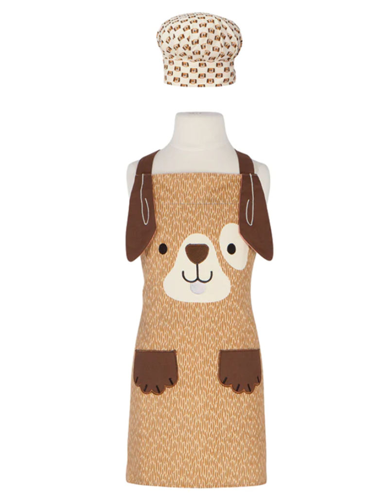 Now Designs Apron, Brown Dog Daydreams CHILD, with Hat