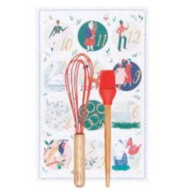 Now Designs Holiday 12 Days Gift Towel, Whisk, Brush Gift Set, Set of 3 disc