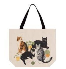 Now Designs Bag Tote, Cat Collective, cats with yarn