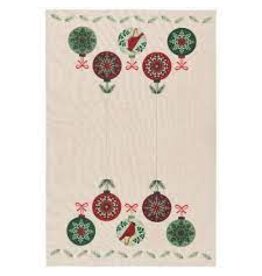 Now Designs Holiday Dish Towel, Good Tidings Ornaments