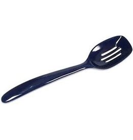 Gourmac/Hutzler Mini Slotted Spoon 7.5", Melamine, Cobalt Blue