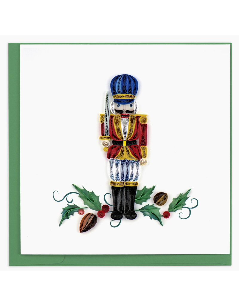 Quilling Card Holiday Greeting Card, Quill - Holiday Nutcracker, 6x6