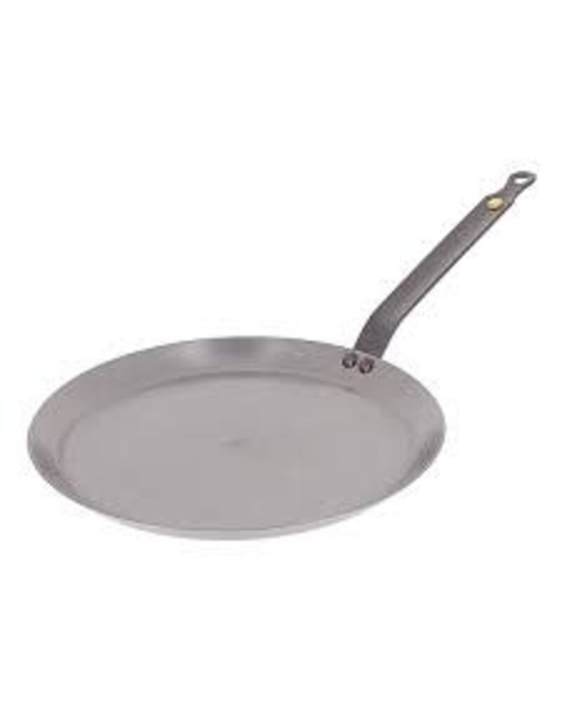De Buyer De Buyer Carbon Steel Crepe Pan, 8"With Spreader