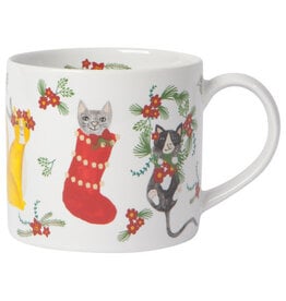 Now Designs Holiday Mug, Meowy Cat, Boxed