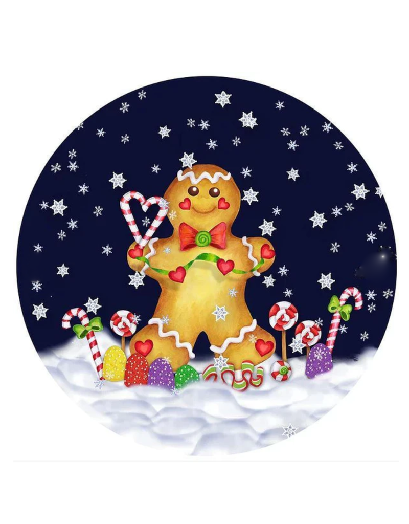 Andreas Holiday Silicone Jar Opener, Gingerbread Man