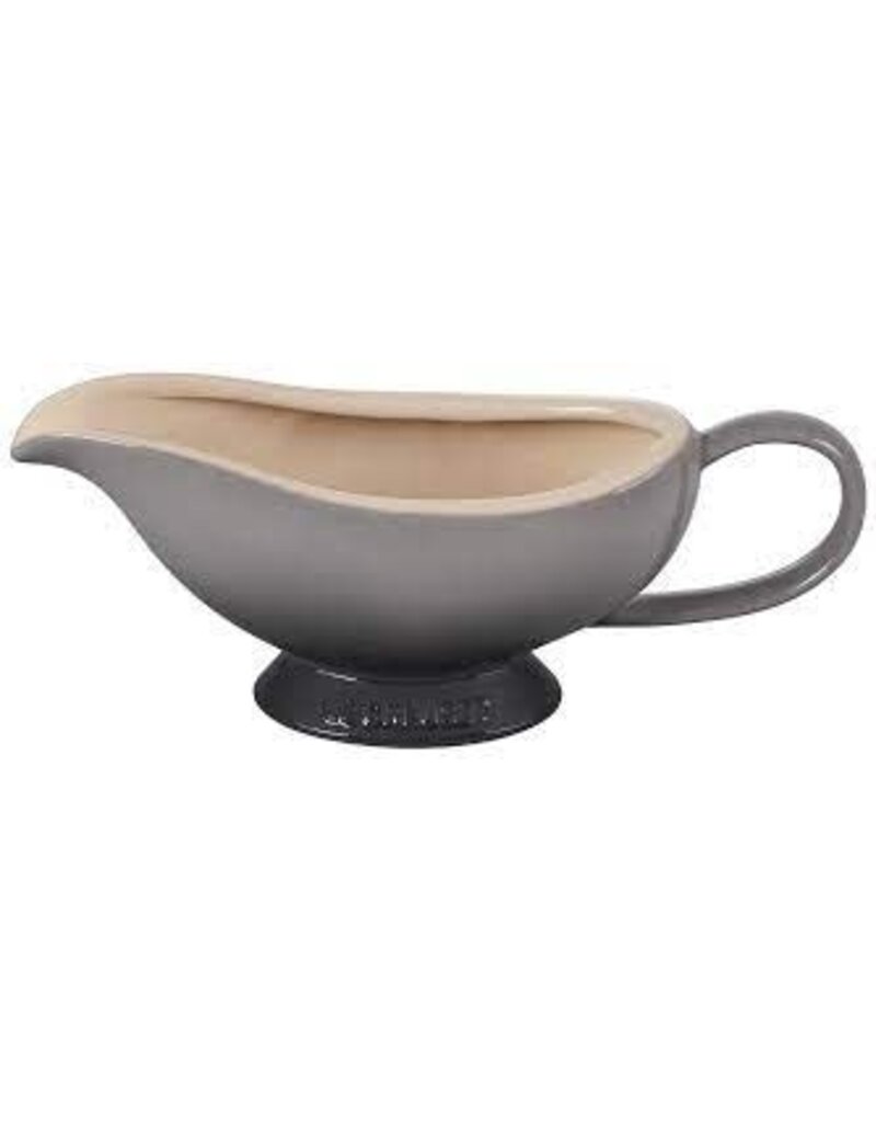 Le Creuset Stoneware Heritage Gravy Boat, Oyster Gray