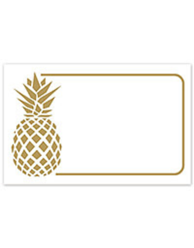 Note  Card, Golden Pineapple, with kraft envelope 3.5x2.25