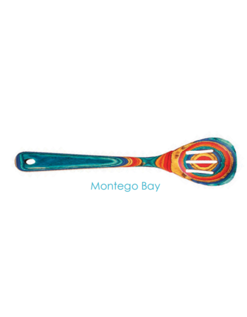 Totally Bamboo Montego Bay Blues/Oranges Baltique Slotted Spoon