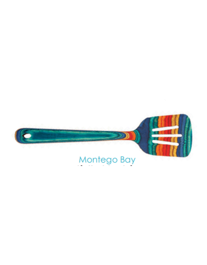 Totally Bamboo Montego Bay Blues/Oranges Baltique Slotted Turner Spatula