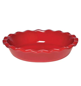 Emile Henry/Marcato EH Pie Dish, Red, 9", 1.4Qt, cir