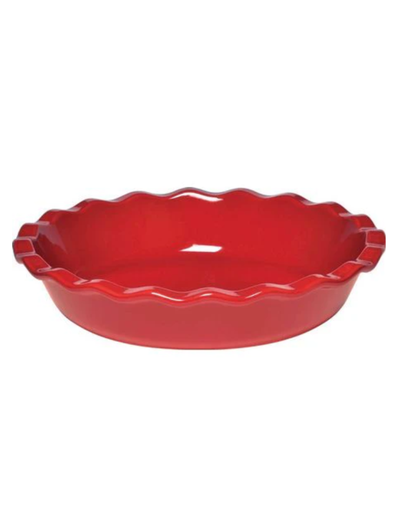 Emile Henry/Marcato EH Pie Dish, Red, 9", 1.4Qt, cir