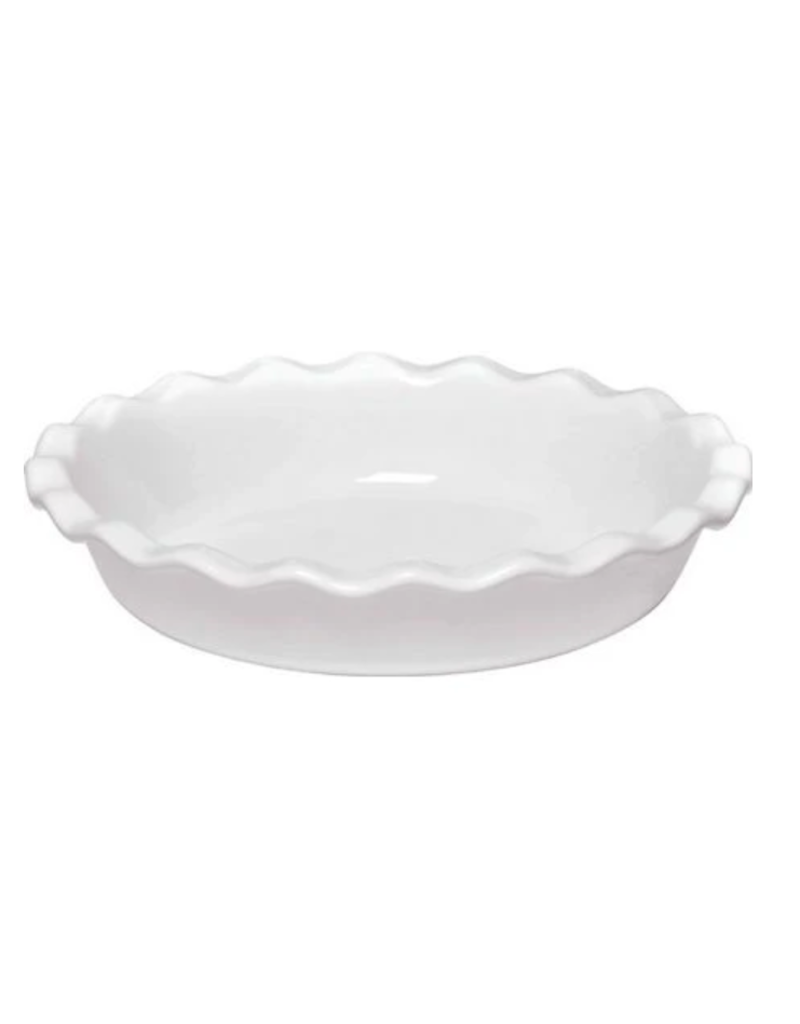 Emile Henry/Marcato EH Pie Dish, Flour White, 9'', 1.4Qt cir*