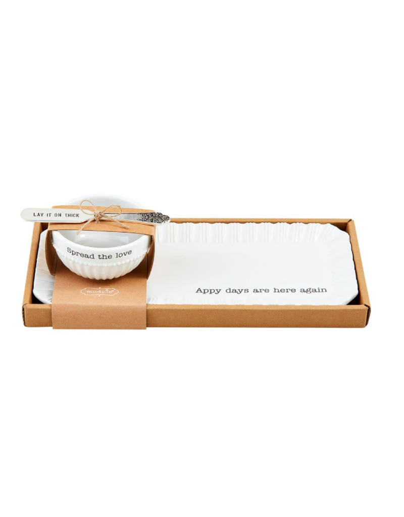 Mudpie 3Pc Tray and Dip Set, APPY Days