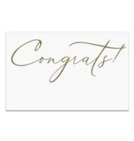 Note  Card, Congrats, with kraft envelope 3.5x2.25