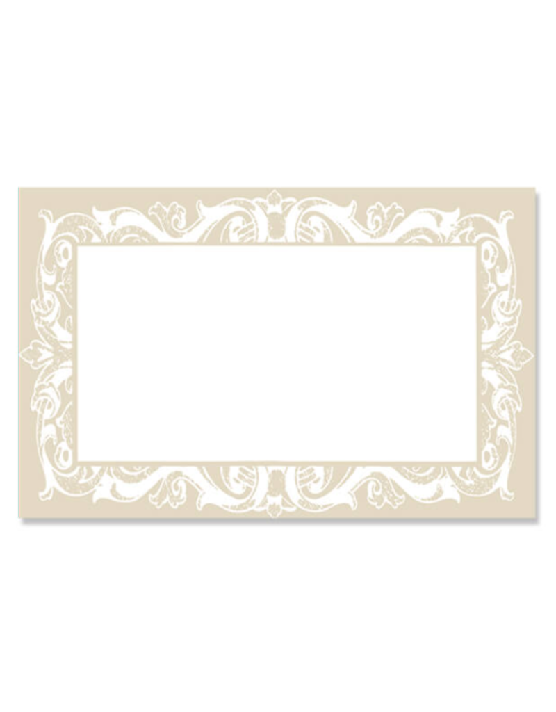 Note Card, Lace Border, with kraft envelope 3.5x2.25