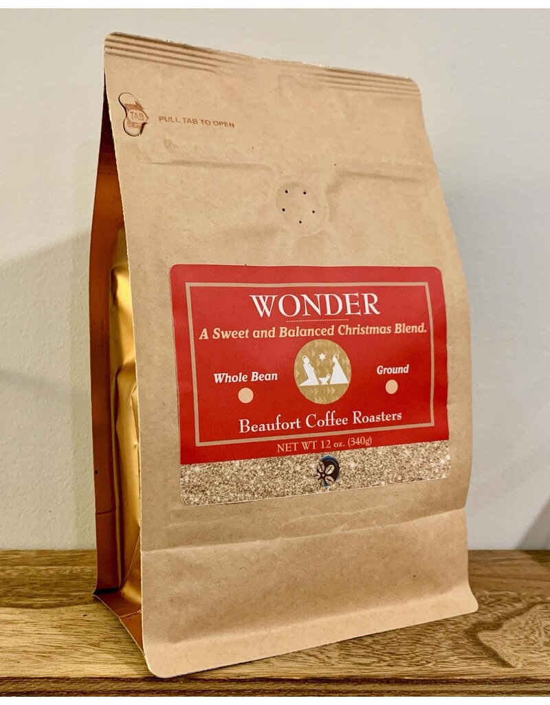 Holiday Beaufort Coffee WONDER, Seasonal Blend, Ground 12oz