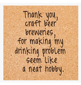 Ellembee Cork Coaster, Thank You Craft Beer Breweries