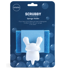 Ototo Scrubby Cat Sink Sponge Holder,  gray