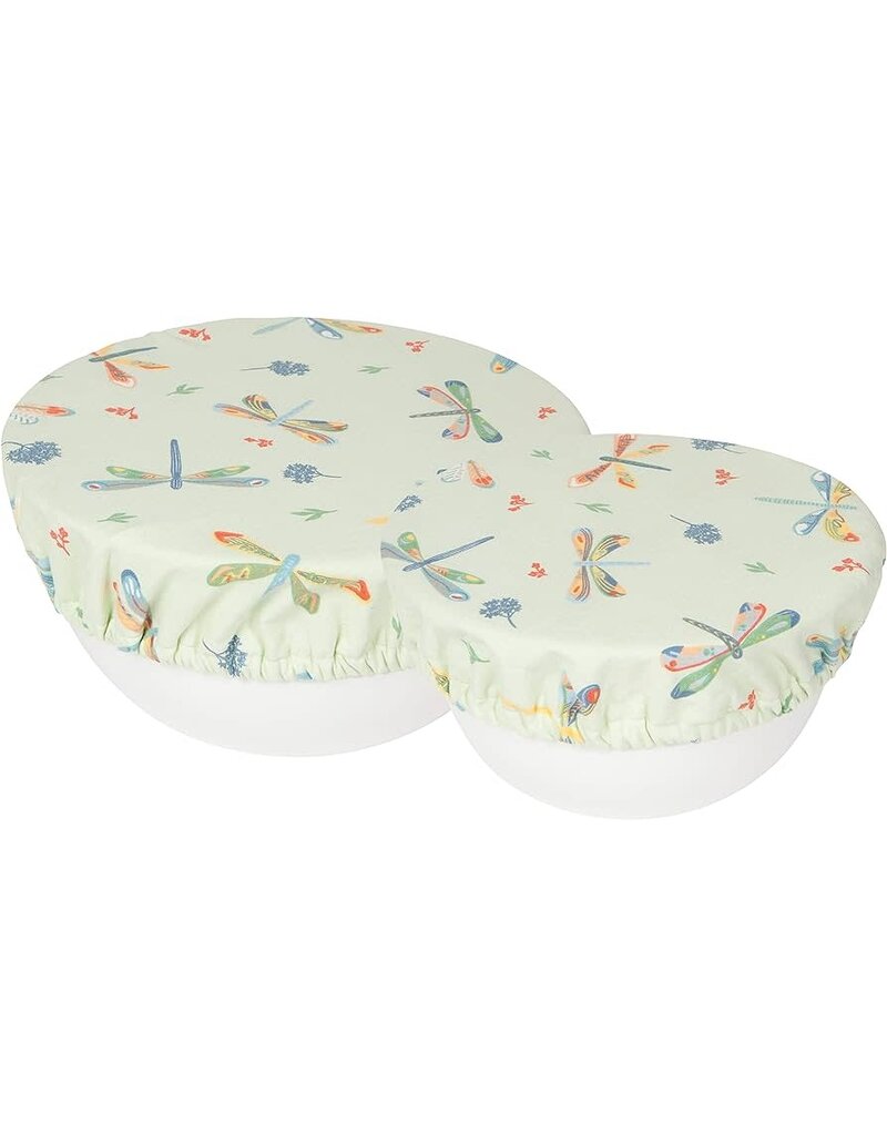 Now Designs Save-It Reusable Bowl Covers, Dragonfly, Set of 2