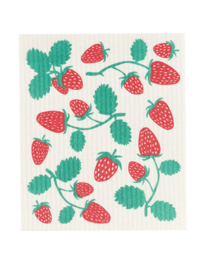 Now Designs Swedish Dish Cloth Strawberries now disc