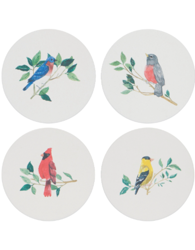 Now Designs Soak-Up Coasters, Birdsong, Set of 4