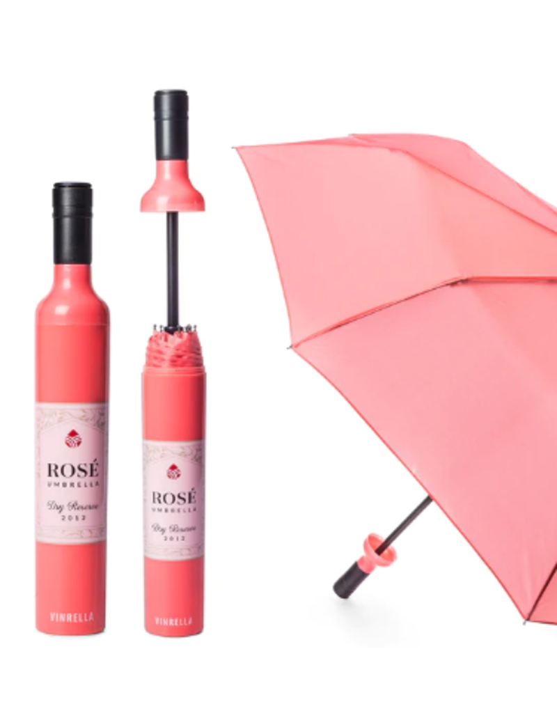 Vinrella Wine Bottle Umbrella - Rose Wine disc