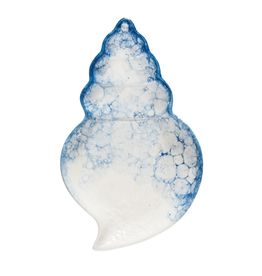 Beachcombers Blue CONCH Shell Plate