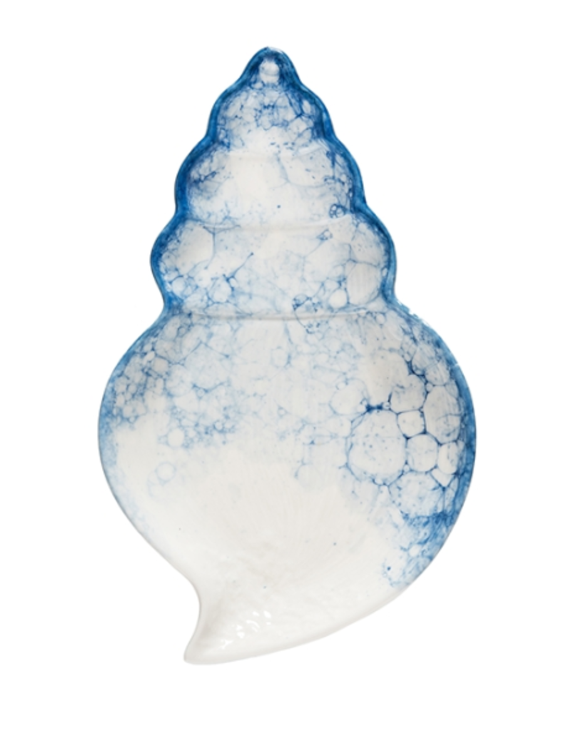 Beachcombers Blue CONCH Shell Plate DISC