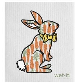 Wet-It Easter Swedish Dish Cloth Easter Bunny, Carrots
