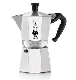 Bialetti Stovetop Espresso Maker/Moka, Aluminum, 6 Cups disc