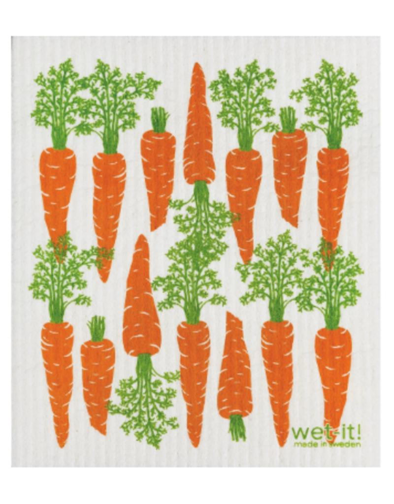 Wet-It Swedish Dish Cloth Multiple Carrots
